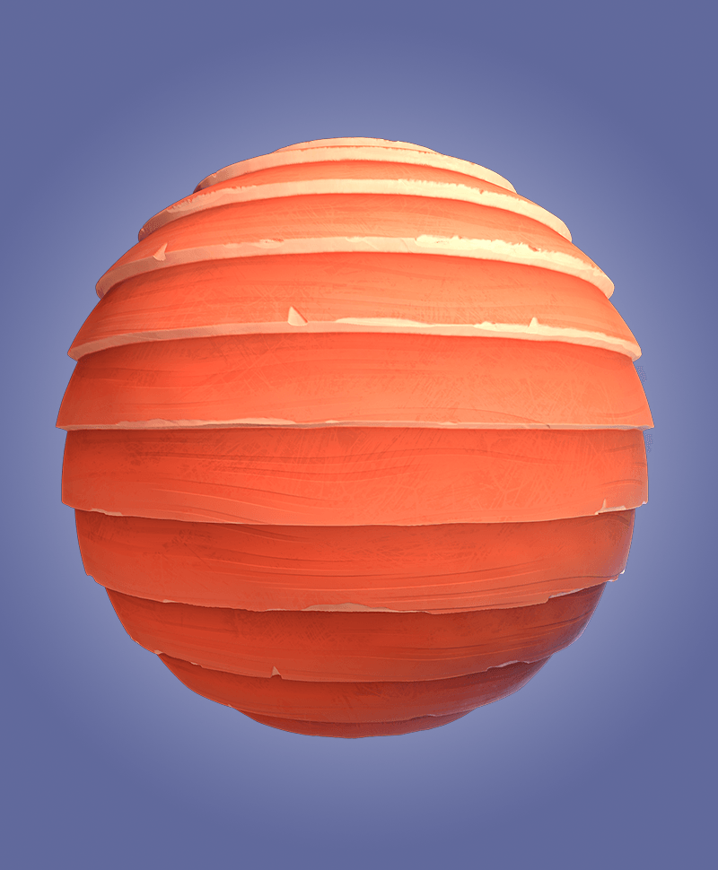 Stylized Painted Wood Material